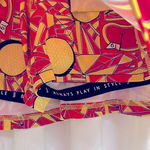 NWOT Women’s Golf Bella Polyester & Spandex Angle Golf Shot Straight Skort Sz L - Picture 5 of 8